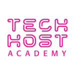 Written logo that reads, Tech Host Academy
